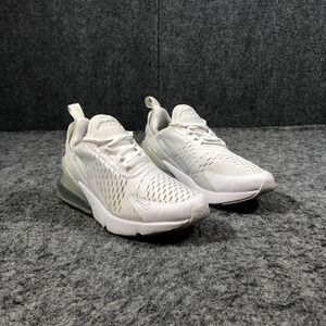 Nike Air Max 270 Shoes Youth 6.5Y White Mesh Running Sneakers 943345-103